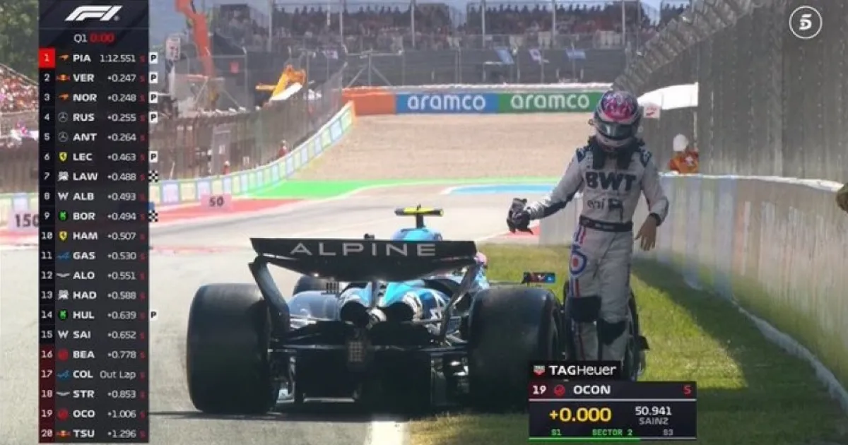 Falla técnica GP de España Colapinto