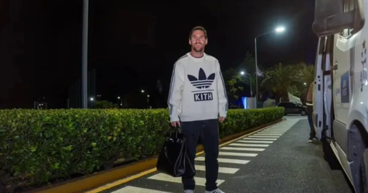 en casa mensaje de Messi