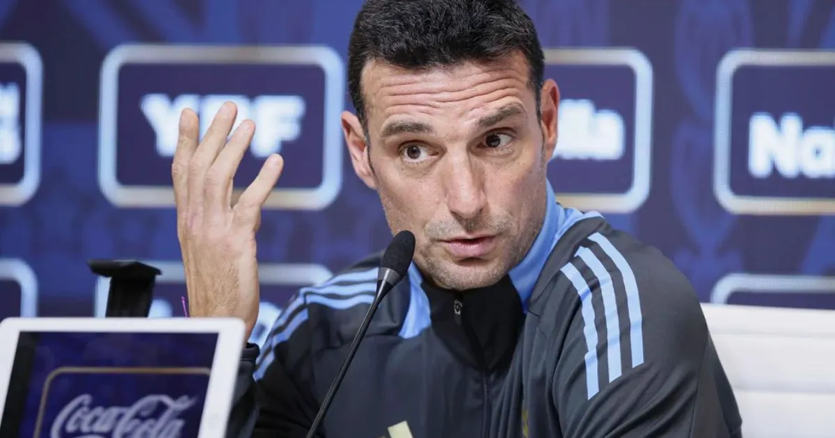 Scaloni Messi titular Colombia